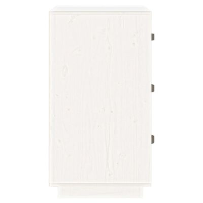 vidaXL Bedside Cabinet White 40x40x75 cm Solid Wood Pine