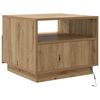 vidaXL Coffee Table with LED Lights Artisan Oak 50x49x40 cm