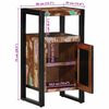 vidaXL Bathroom Cabinet Brown 40 x 35 x 75 cm Solid Reclaim wood