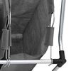 vidaXL Laundry Basket with Wheels 4 Compartments Grey