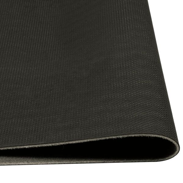 vidaXL Kitchen Rug Washable Morning Black 45x150 cm Velvet