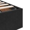 vidaXL Storage Bed with Mattress with Storage Black 90 x 190 cm Velvet