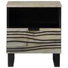 vidaXL Bedside Cabinet 2 pcs White and Black 40 x 33 x 46 cm