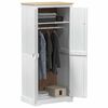 vidaXL Wardrobes with Shelf White 76 x 50 x 170 cm Solid Pine Wood