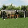 vidaXL Gazebo with Mesh Walls Cream 6x3 m Steel