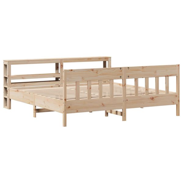 vidaXL Bed Frame without Mattress 200x200 cm Solid Wood Pine