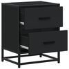 vidaXL Bedside Cabinets 2 pcs Black 40x31x50 cm Engineered Wood