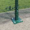 vidaXL Fence Post Green 25 x 1.2 m (12 x 12 mm mesh) Steel and PVC