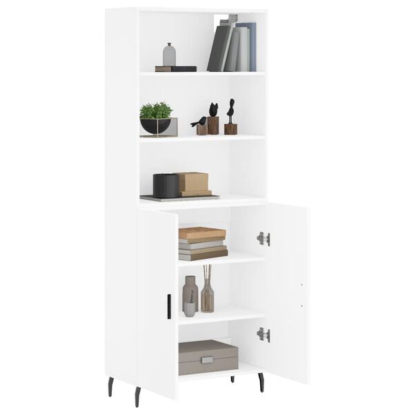 vidaXL Highboard White 69.5x34x180 cm Engineered Wood