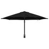vidaXL Garden Parasol Black 248 x 248 x 148 cm Polyester and Steel