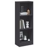 vidaXL 3-Tier Book Cabinet Grey 40x24x109 cm Engineered Wood