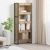 vidaXL Book Cabinet Artisian Oak 60 x 30 x 155 cm Engineered Wood