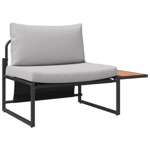 vidaXL Garden Sofa Set 2 pcs Light grey Steel