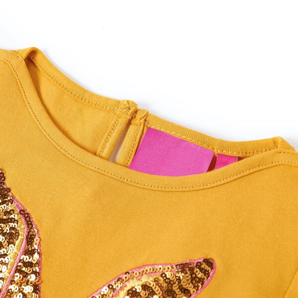 Kids' T-shirt with Long Sleeves Ochre 92