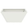 vidaXL Garden Planter White 35 x 35 x 15 cm Cold-rolled Steel
