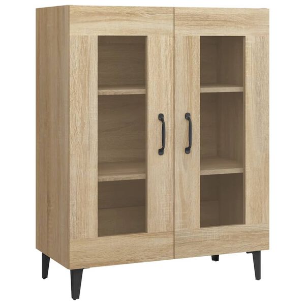 vidaXL Sideboard Sonoma Oak 69.5x34x90 cm Engineered Wood