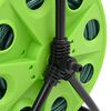 vidaXL Free Standing Green Hose Reel with 20 m Hose PVC