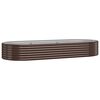 vidaXL Garden Raised Bed Galvanised Steel 249x100x36 cm Brown