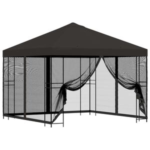 vidaXL Garden Gazebo with Sidewalls 3 x 3 m Anthracite