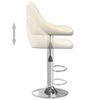 vidaXL Bar Stool 2 pcs Cream Velvet