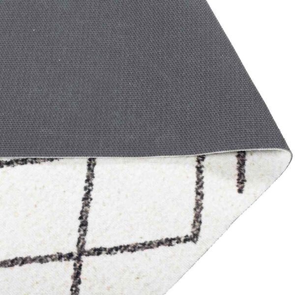 vidaXL Kitchen Rug White 150 x 45 cm Velvet