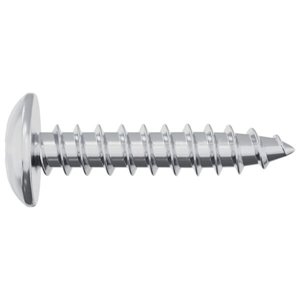 vidaXL Wood Screws 2 pcs Silver M4 x 20 mm Steel