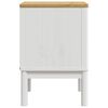 vidaXL Bedside Cabinet FLORO White 45x39x57 cm Solid Wood Pine