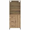 vidaXL Highboard Artisan Oak 69.5 x 34 x 180 cm Engineered Wood