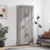 vidaXL Highboard Grey Sonoma 69.5x34x180 cm Engineered Wood