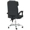 vidaXL Massage Reclining Office Chair Black Faux Leather