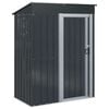 vidaXL Garden Sheds Anthracite 137 x 81 x 180 cm Metal
