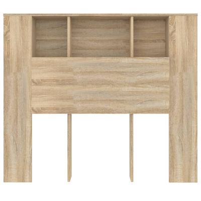 vidaXL Headboard Cabinet Sonoma Oak 120x18.5x102.5 cm