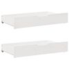 vidaXL Daybed with Drawers without Mattress White 90x190 cm Single Solid Wood