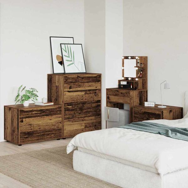 vidaXL Storage Cabinet Old Wood 80 x 48 x 57 cm Engineered Wood