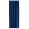 vidaXL Blackout Curtains with Rings 2 pcs Dark Blue 245 x 140 cm
