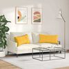 vidaXL Sofa Pillows 2 pcs Light Yellow 80 x 40 cm Corduroy Fabric