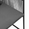 vidaXL Garden Chairs 4 pcs Black and anthracite 50.5 x 53.5 x 63.5 cm