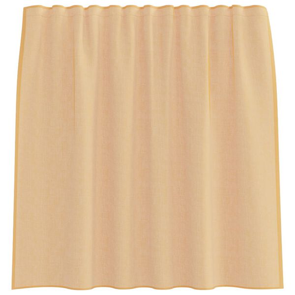 vidaXL Voile Curtains with Rod Pockets 2 pcs Sand