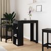 vidaXL Bar Table Black Oak 102 x 50 x 103.5 cm Engineered Wood