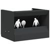 vidaXL Bullet Trap Box Black 29 x 22 x 20 cm Steel