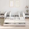 vidaXL Storage Bed Frame with Drawer White 160 cm Engineered Wood