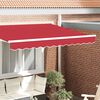 vidaXL Awning Valance Red 280 x 20 cm Canvas