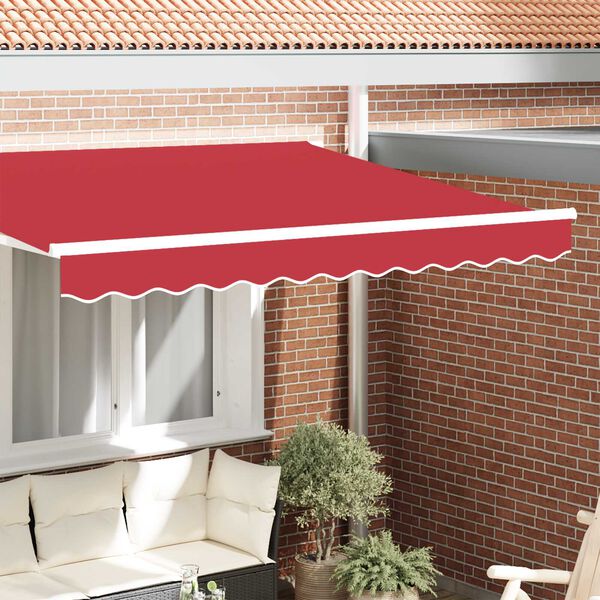 vidaXL Awning Valance Red 280 x 20 cm Canvas