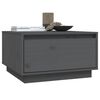 vidaXL Coffee Table Grey 55x56x32 cm Solid Wood Pine