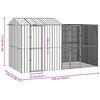 vidaXL Bird Cage Anthracite 418 x 210 x 247 cm Galvanised Steel