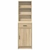 vidaXL Highboard Sonoma Oak 40 x 40.5 x 135 cm Engineered Wood