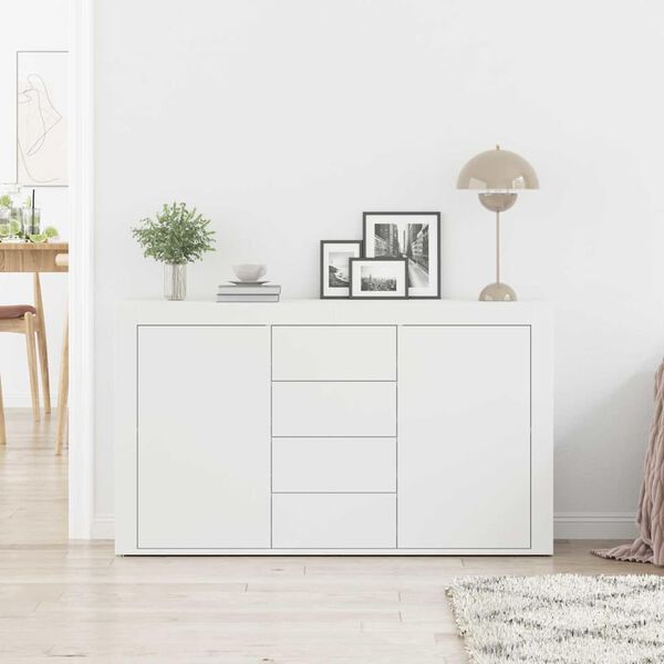 vidaXL Sideboard with Drawer White 120 x 36 x 69 cm Engineered Wood