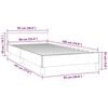 vidaXL Bed Frame without Mattress White 90x190cm Single Faux Leather