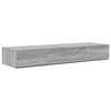 vidaXL Studio Desk Grey Sonoma 110 x 40 x 19.5 cm Engineered Wood