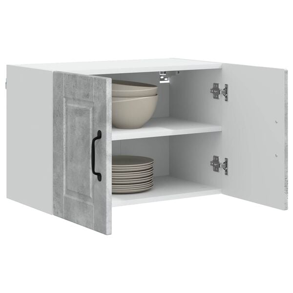 vidaXL Kitchen Cabinet Concrete Grey 60 x 31 x 40 cm Engineered Wood